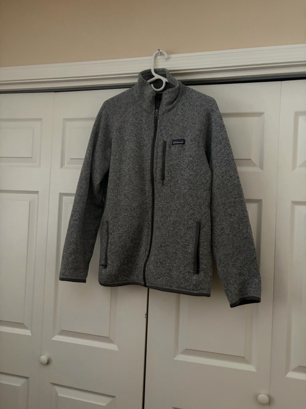 Patagonia Men’s Heather Gray Full-Zip Fleece Jacket